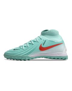 Chuteira Nike React Phantom Luna II Elite Society Verde/Branco/Vermelho