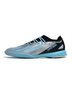 Chuteira ADIDAS X CrazyFast.1 Futsal Messi Prata/Azul