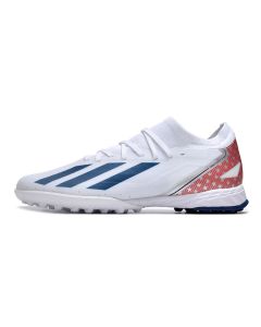 Chuteira ADIDAS X CrazyFast.3 Society Branco/Azul/Vermelho