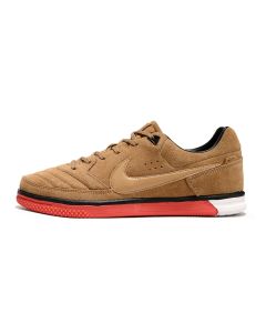 Chuteira NIKE 5 Gato Street Futsal Bege/Laranja