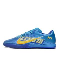 Chuteira Nike Air Zoom Mercurial Vapor 15 Academy Futsal Mbappe Azul/Amarelo