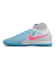 Chuteira Nike React Phantom Luna II Elite Society Azul/Cinza/Rosa