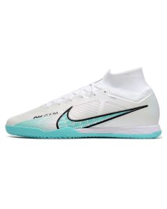 Chuteira NIKE Air Zoom Mercurial Superfly 9 Elite Futsal Branco Azul