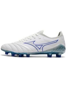 Chuteira de Campo Mizuno Morelia Neo 3 β Made In Japan FG Azul Branco