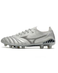 Chuteira de Campo Mizuno Morelia Neo 3 β Made In Japan FG Prata