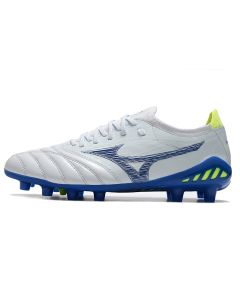 Chuteira de Campo Mizuno Morelia Neo 3 β Made In Japan FG Branco Azul