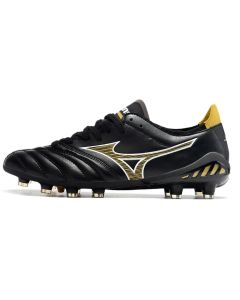 Chuteira de Campo Mizuno Morelia Neo 3 FG Preto/Amarelo