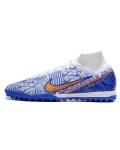 Chuteira NIKE Air Zoom Mercurial Superfly 9 Elite Society CR7 Azul Branco