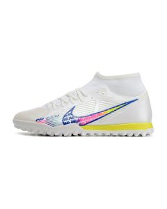 Chuteira NIKE Air Zoom Mercurial Superfly 9 Academy Society Branco/Rosa/Azul