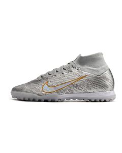 Chuteira NIKE Air Zoom Mercurial Superfly 9 Elite Society XXV Prata/Dourado