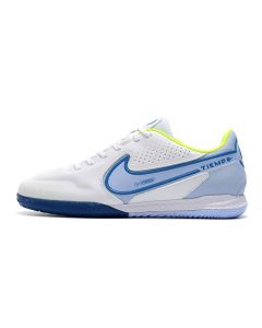 Chuteira NIKE Tiempo Legend 9 Pro Futsal Branco/Azul