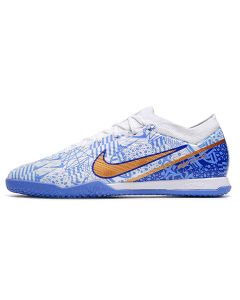 Chuteira Nike Air Zoom Mercurial Vapor 15 Elite Futsal CR7 Azul Branco