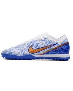 Chuteira Nike Air Zoom Mercurial Vapor 15 Elite Society CR7 Azul Branco