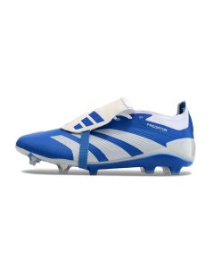 Chuteira de Campo ADIDAS Predator+ Elite FG Azul/Branco