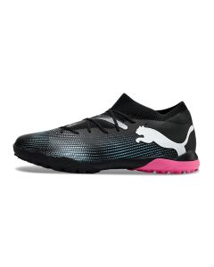 Chuteira PUMA Future 7 Match Society Preto/Rosa