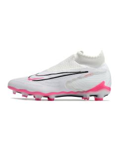 Chuteira de Campo NIKE Phantom GX Elite DF FG Branco/Rosa