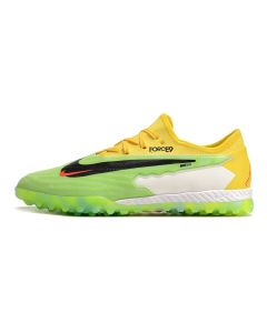 Chuteira Nike React Phantom GX Pro Society Verde/Amarelo