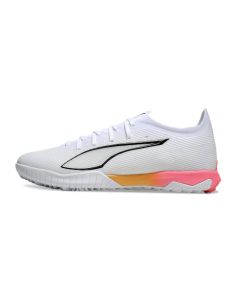 Chuteira PUMA Ultra 5 Pro Cage Society Branco/Laranja