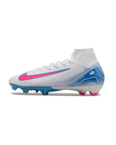 Chuteira de Campo NIKE Air Zoom Superfly 10 Elite FG Branco/Azul/Rosa