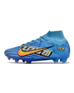 Chuteira de Campo NIKE Air Zoom Superfly 9 Elite FG Mbappe Azul/Amarelo