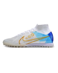 Chuteira NIKE Air Zoom Mercurial Superfly 9 Elite Society Branco/Azul