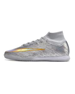 Chuteira NIKE Air Zoom Mercurial Superfly 9 Elite Futsal XXV Prata/Dourado