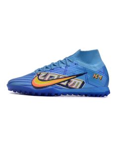 Chuteira NIKE Air Zoom Mercurial Superfly 9 Elite Society Mbappe Azul/Amarelo