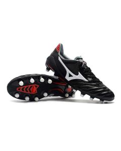 Chuteira de Campo Mizuno Morelia Neo FG Preto Vermelho