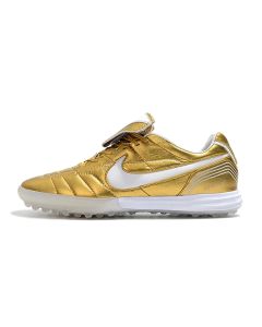 Chuteira NIKE Tiempo 7 Legend R10 Society Dourado