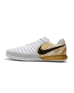 Chuteira NIKE TiempoX Lunar Legend Pro 7 Futsal Branco/Dourado