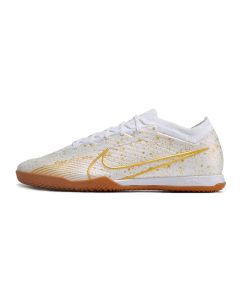 Chuteira Nike Air Zoom Mercurial Vapor 15 Elite Futsal Branco/Dourado