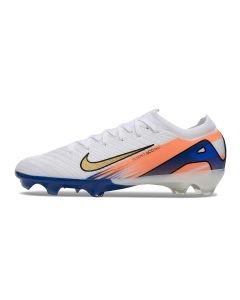 Chuteira de Campo NIKE Air Zoom Mercurial Vapor 16 Elite FG Branco/Laranja/Azul