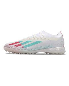 Chuteira ADIDAS X CrazyFast.1 Society Branco/Verde/Rosa