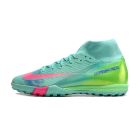 Chuteira Nike Air Zoom Mercurial Superfly 10 Elite Society Cosmic Speed 2 Verde/Azul