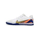 Chuteira Nike Air Zoom Mercurial Vapor 15 Pro Society Branco/Azul/Laranja