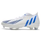 Chuteira de Campo ADIDAS Predator Edge.1 FG Branco Azul