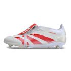 Chuteira de Campo ADIDAS Predator+ Elite FG Branco/Vermelho