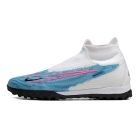 Chuteira Nike React Phantom GX Elite DF Society Azul/Branco/Preto