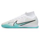 Chuteira NIKE Air Zoom Mercurial Superfly 9 Elite Futsal Branco Azul