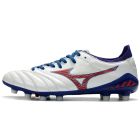 Chuteira de Campo Mizuno Morelia Neo 3 FG Preto Branco Azul