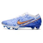 Chuteira de Campo NIKE Air Zoom Mercurial Vapor 15 Elite FG CR7 Branco Azul