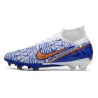 Chuteira de Campo NIKE Air Zoom Superfly 9 Elite FG CR7 Azul Branco