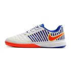 Chuteira NIKE Lunar Gato II Futsal Branco/Laranja/Azul