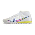 Chuteira NIKE Air Zoom Mercurial Superfly 9 Academy Society Branco/Rosa/Azul