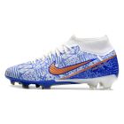 Chuteira de Campo NIKE Air Zoom Superfly 9 Academy FG CR7 Azul/Branco