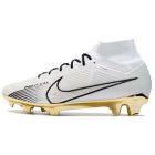 Chuteira de Campo NIKE Air Zoom Superfly 9 Elite FG Branco Dourado