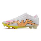 Chuteira de Campo NIKE Air Zoom Mercurial Vapor 15 Elite FG Branco/Rosa/Amarelo