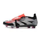 Chuteira de Campo ADIDAS Predator+ Elite FG Preto/Vermelho/Cinza