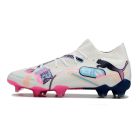 Chuteira de Campo Puma Future 7 Ultimate FG/AG Branco/Rosa/Preto