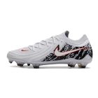 Chuteira de Campo NIKE Phantom GX II Elite LV8 FG Branco/Preto/Vermelho